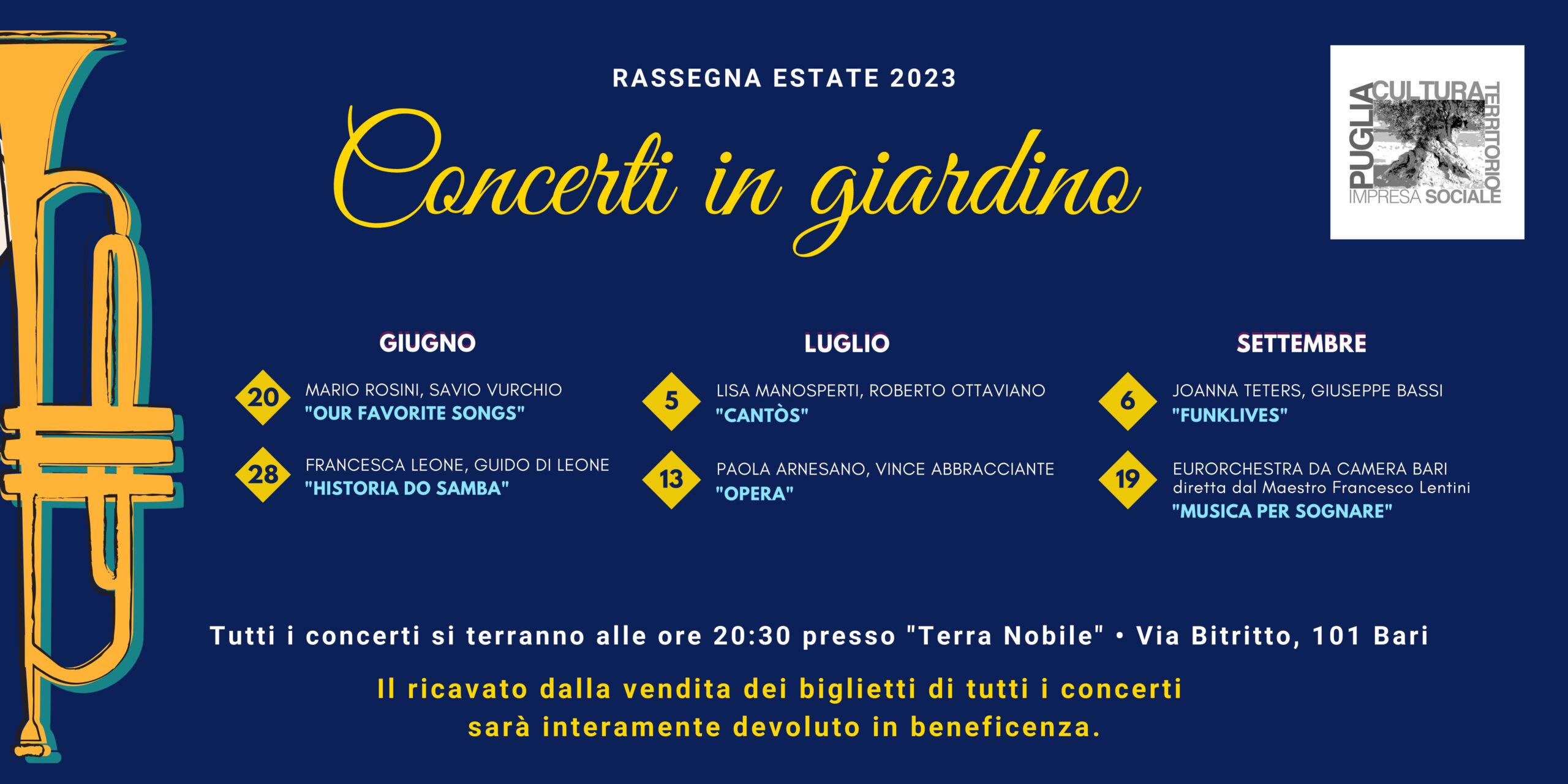 Concerti in Giardino – estate 2023
