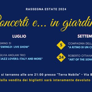 Concerti e… in Giardino – estate 2024